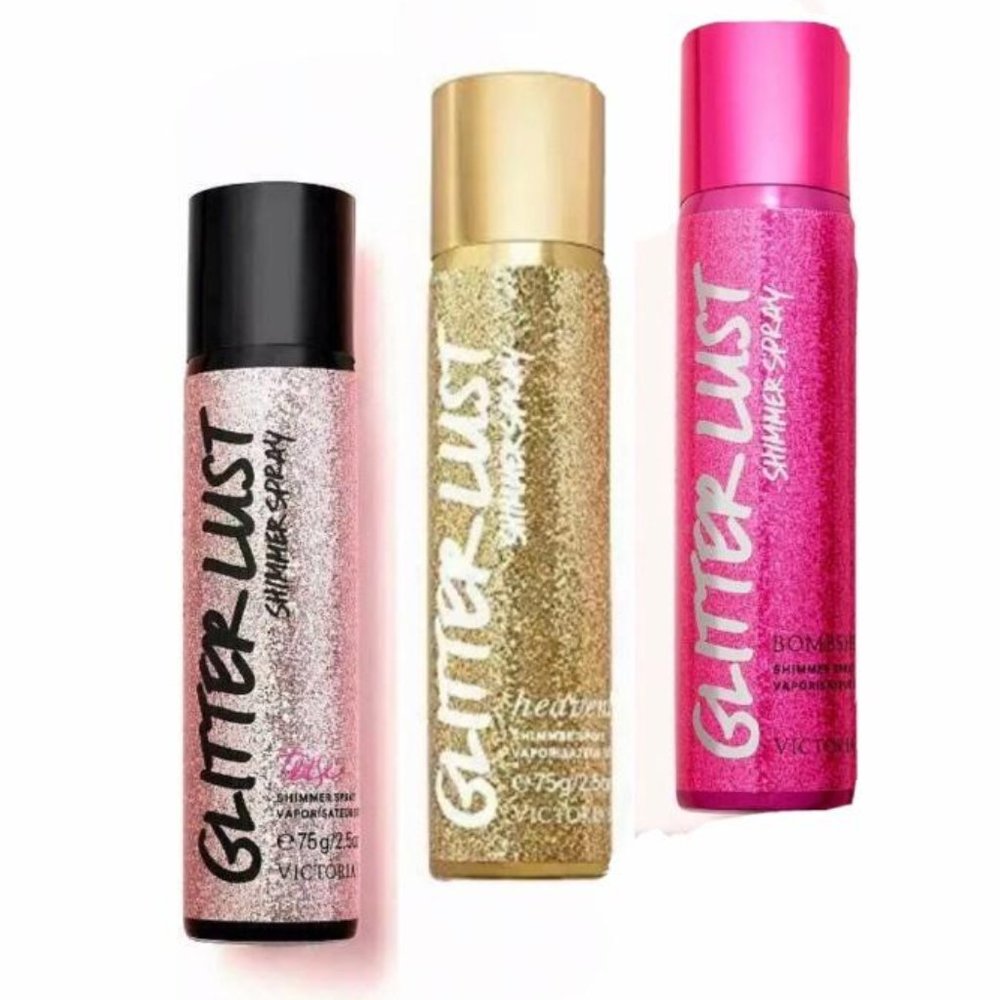 3 New Victoria's Secret Glitter Lust Shimmer spray